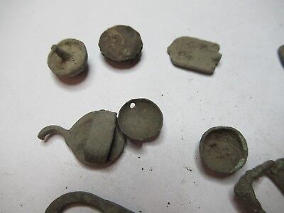 ANTIQUE BRASS BRONZE LOT MEDIEVAL ??? from EUROPE BOG FIND AS PICTURED &3-DT-12