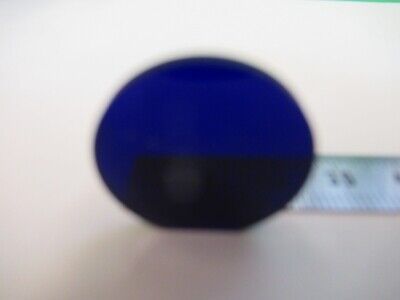 OPTICAL TRUNCATED GLASS BLUE FILTER OPTICS AS PICTURED &18-A-46