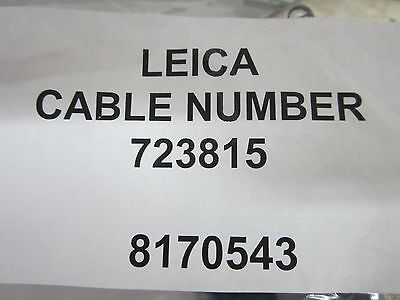 MICROSCOPE PART LEICA CABLE 723815  FOR CAMERA VIDEO OPTICS BIN#P6-02