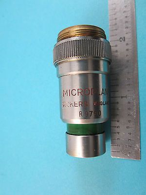 VICKERS ENGLAND UK MICROSCOPE OBJECTIVE 40X OPTICS PART