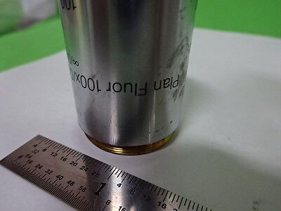 MICROSCOPE PART LEICA REICHERT POLYVAR OBJECTIVE FLUOR 100X OPTICS AS IS B#AI-16