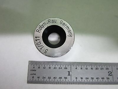 MICROSCOPE PART OBJECTIVE  ROLYN 5X GERMANY OPTICS AS IS BIN#S2-B-16