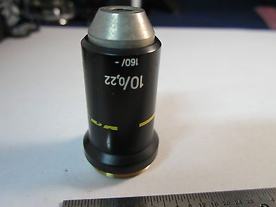 OPTICAL MICROSCOPE OBJECTIVE 10X GERMANY ZEISS OPTICS BIN#19 xxii