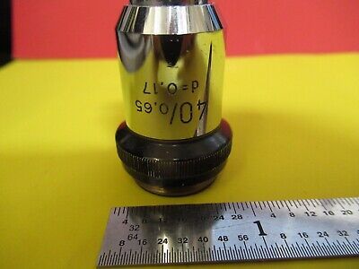 WILD HEERBRUGG SWISS OBJECTIVE 40X LENS OPTICS MICROSCOPE PART 506023 &FT-6-164