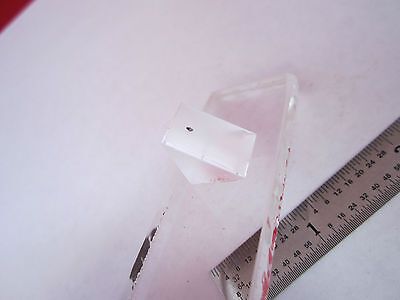 OPTICAL PRISM ATTACHED TO GLASS SLAB ?? LASER OPTICS BIN #7C