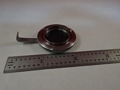 MICROSCOPE PART ZEISS GERMANY POLARIZER LENS POL OPTICS AS IS #T2-B-09