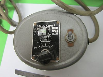 MICROSCOPE PART LEITZ VINTAGE TRANSFORMER LAMP ILLUMINATOR AS IS BIN#39