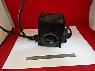 FOR PARTS MICROSCOPE SPARE NIKON LAMP HOUSING ILLUMINATOR OPTICS AS IS #AO-01