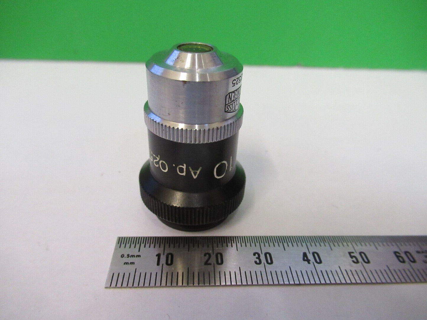 WINKEL ZEISS OBJECTIVE 10X OPTICS MICROSCOPE PART AS PICTURED &R3-B-22