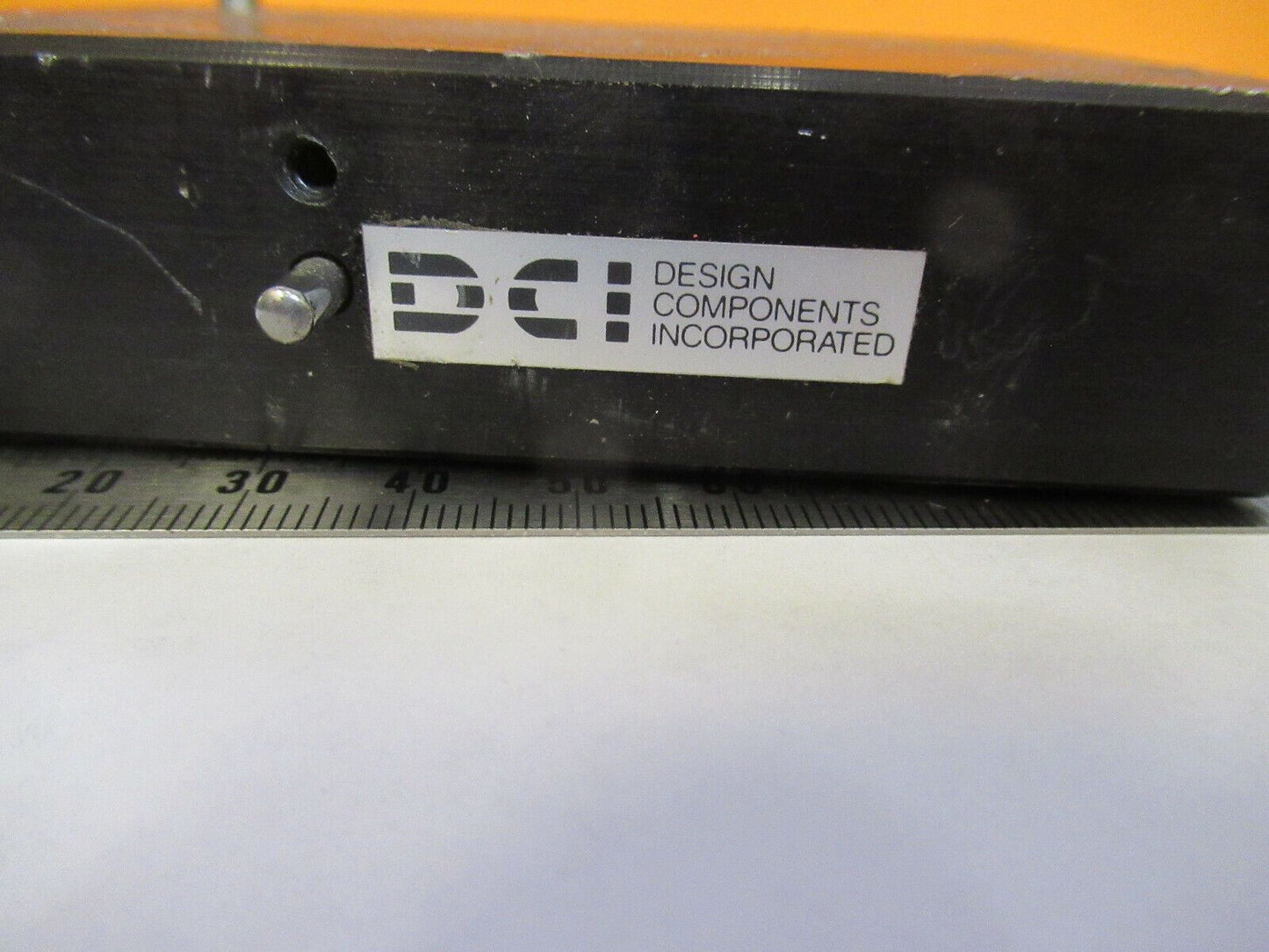 DCI LINEAR POSITIONING SLIDE BEARING MICROSCOPE PART AS PICTURED #P4-B-70