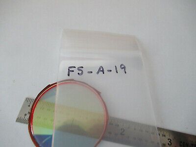 OPTICAL MIL SPEC coated lens FILTER LASER OPTICS AS PICTURED &F5-A-19