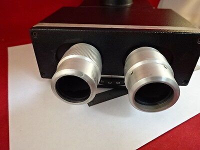 MICROSCOPE PART BAUSCH LOMB TRINOCULAR HEAD OPTICS [dirty] AS IS #21-A-04