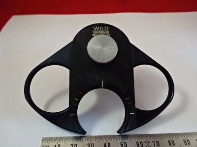 WILD SWISS M20 FILTER HOLDER TURRET MICROSCOPE PART OPTICS AS IS &W3-A-10