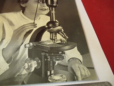 VINTAGE ZEISS GERMANY MANUAL CATALOG MICROSCOPE PART AS PICTURED &9-FT-78