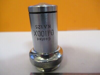 UNITRON COATED 100X METALLOGRAPH OBJECTIVE MICROSCOPE PART AS PICTURED &8M-A-10