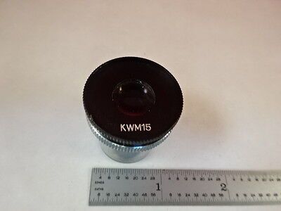 MICROSCOPE PART EYEPIECE JAPAN KWM15 OPTICS AS IS #G9-C-05