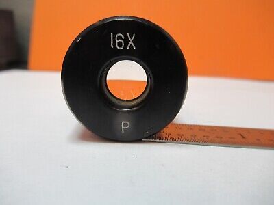 UNBRANDED 16X P LENS EYEPIECE MICROSCOPE PART OPTICS AS PICTURED &85-B-128