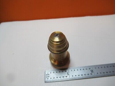 ANTIQUE BRASS OBJECTIVE LEITZ "7" OPTICS MICROSCOPE PART AS PICTURED &16-B-70