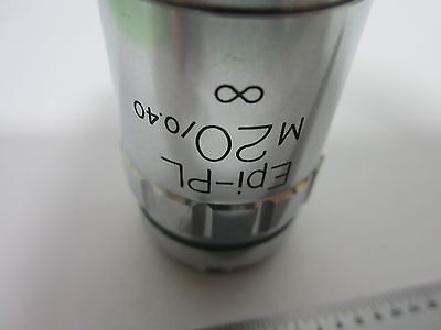 MICROSCOPE PART UNITRON OBJECTIVE EPI-PL 20X METALLOGRAPH OPTICS AS IS BIN#M8-41