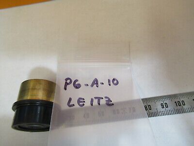 LEITZ WETZLAR L1204 BRASS MOUNT LENS OPTICS MICROSCOPE PART AS PICTURED #P6-A-10