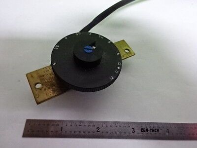 MICROSCOPE PART LEICA GERMANY DMR LAMP SWITCH + RHEOSTAT AS IS BIN#5M-B-11