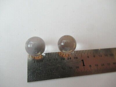 OPTICAL LOT 2 EA BK7 GLASS SPHERES LENSES LASER PRO OPTICS AS PICTURED #F2-A-129