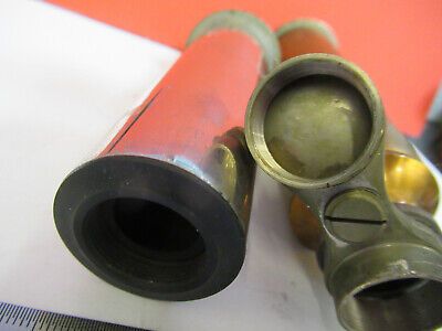 ANTIQUE BAUSCH LOMB BRASS TUBUS EXT nosepiece MICROSCOPE PART AS PIC mB7-A-25