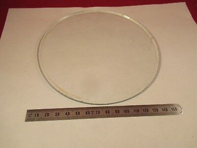 GLASS PLATE 6" DIAMETER STAGE MICROSCOPE PART OPTICS AS PICTURED &FT-4-35