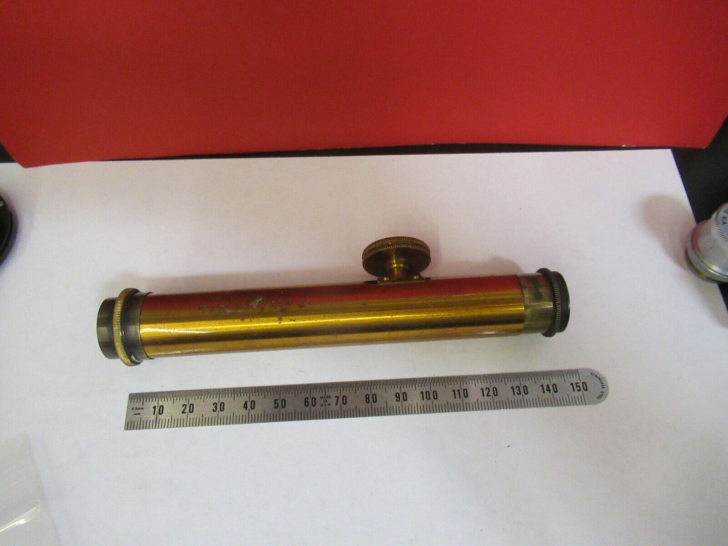 ANTIQUE BRASS BECK UK SPECTROMETER OPTICS MICROSCOPE PART AS PICTURED &Q3-B-31