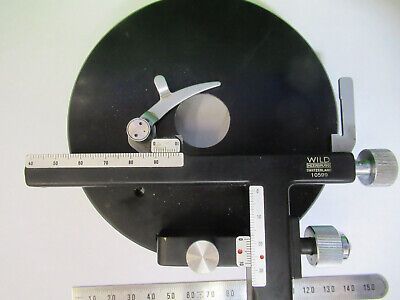 WILD HEERBRUGG SWISS M11 XY STAGE TABLE MICROSCOPE PART AS PICTURED &Q9-A-02