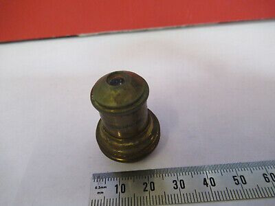 ANTIQUE BRASS BAUSCH LOMB 16mm objective MICROSCOPE PART AS PICTURED  &B3-B-17