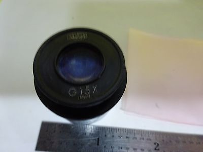 MICROSCOPE PART EYEPIECE OLYMPUS G15X OPTICS AS IS BIN#X1-70