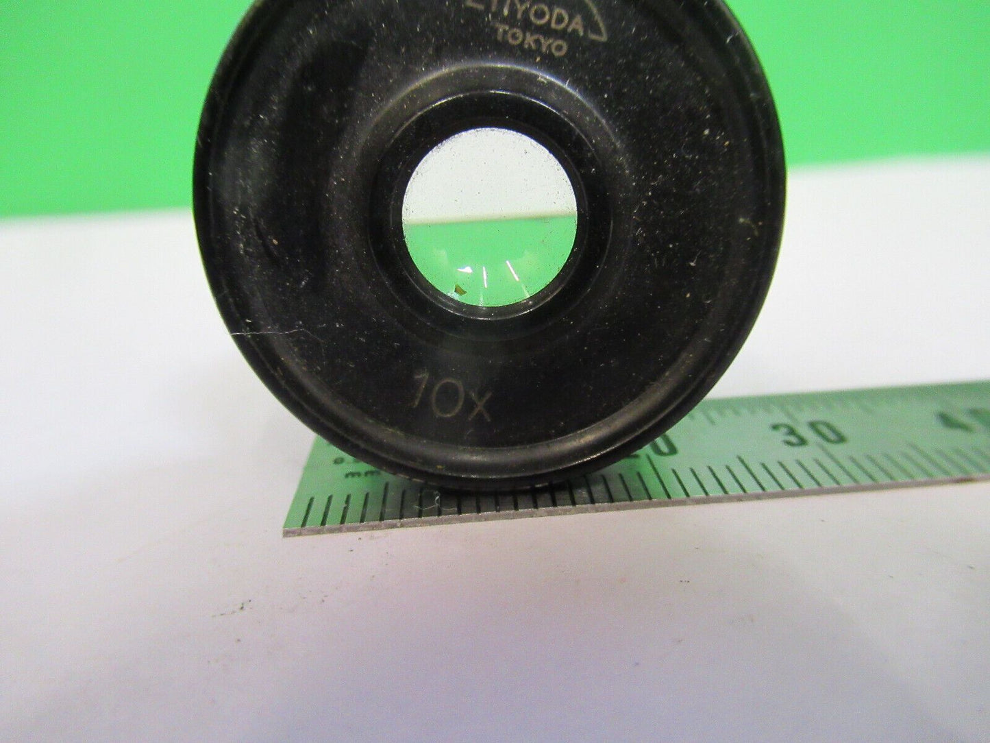 TIYODA JAPAN EYEPIECE 10X LENS OPTICS MICROSCOPE  PART AS PICTURED #H9-C-20