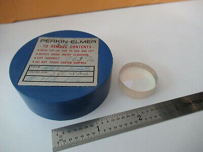 OPTICAL PERKIN ELMER COATED LENS PRO LASER OPTICS AS PICTURED &F2-A-68