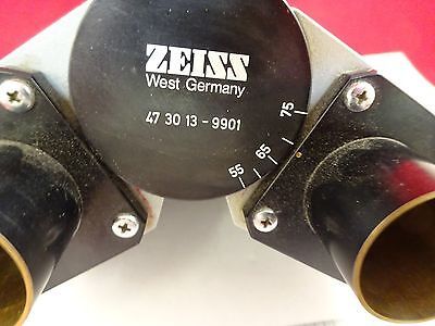 MICROSCOPE PART ZEISS GERMANY HEAD OPTICS  AS IS BIN#E2-A-10