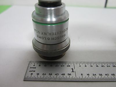 MICROSCOPE OBJECTIVE BAUSCH LOMB 10X OPTICS AS IS BIN#M7-45