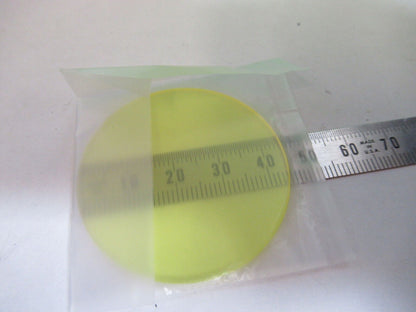 OLYMPUS BX-40 YELLOW GLASS FILTER MICROSCOPE PART AS PICTURED #W9-A-29