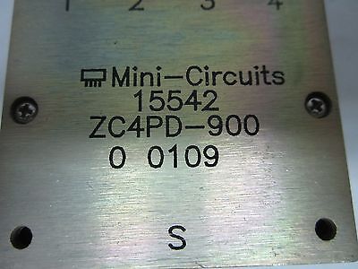 MINI CIRCUITS SPLITTER ZC4PD-900 RF MICROWAVE FREQUENCY AS IS BIN#G5-07