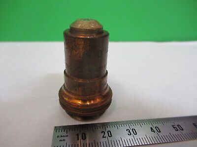 ANTIQUE BAUSCH LOMB BRASS 43x OBJECTIVE MICROSCOPE PART AS PICTURED &Z1-A-31