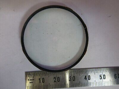 OPTICAL COATED LENS MIL SPEC HOLED COATING RARE OPTICS AS PICTURED &87-FT-57