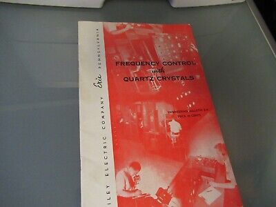 VINTAGE BROCHURE 1940 BLILEY ELECTRIC QUARTZ CRYSTAL FREQUENCY CONTROL #2 AS PIC