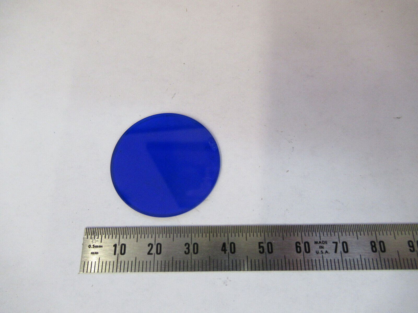 MONO WETZLAR BLUE OPTICS GLASS FILTER MICROSCOPE PART AS PICTURED &87-FT-09