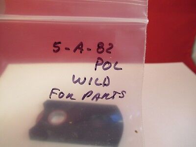 WILD HEERBRUGG SWISS M20 POLARIZER POL SLIDE LENS MICROSCOPE PART OPTICS &5-A-82