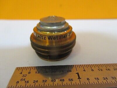 ANTIQUE ERNST LEITZ WETZLAR OBJECTIVE 3mm MICROSCOPE PART AS PICTURED &A3-B-83