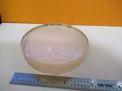 OPTICAL MIL SPEC LARGE BI CONVEX LENS [chipped LASER OPTICS AS PICTURED &8M-A-03