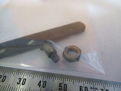 BAUSCH LOMB  BRASS BAR for mirror ANTIQUE MICROSCOPE PART AS PICTURED &P2-A-06