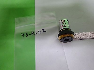 MICROSCOPE PART OBJECTIVE OLYMPUS JAPAN CPL10 PLAN 10X OPTICS AS IS BIN#Y5-K-02