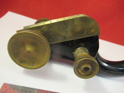 ANTIQUE BRASS LIMB STAGE SPENCER BUFFALO MICROSCOPE PART AS PICTURED &FT-5-191