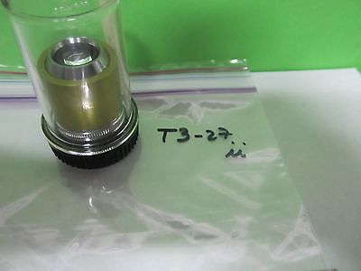 MICROSCOPE PART OBJECTIVE GREEN OPTICS #T3-27