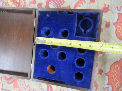 ANTIQUE WOOD CABINET EMPTY SPENCER POL ACCESSORIES BOX MICROSCOPE PART LOBBY